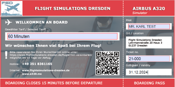 60 Minuten Flug im A320 Simulator
